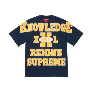 Supreme Overprint Knowledge S/S Top Navy - 24SS
