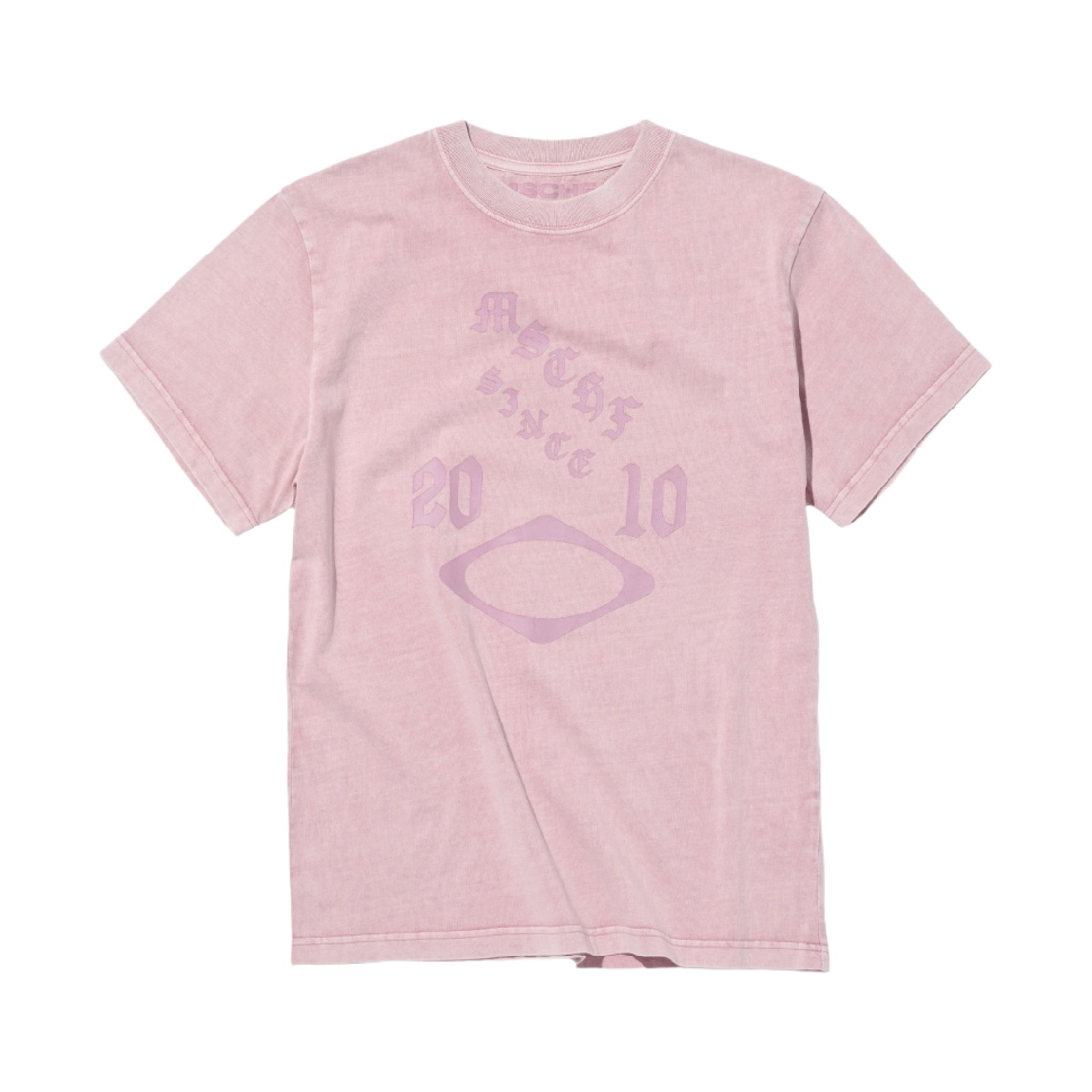 MF24SSTS09 (W) Mischief Rhombus Washed T-Shirt Washed Pink Brown