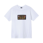 Stussy License Plate T-Shirt White
