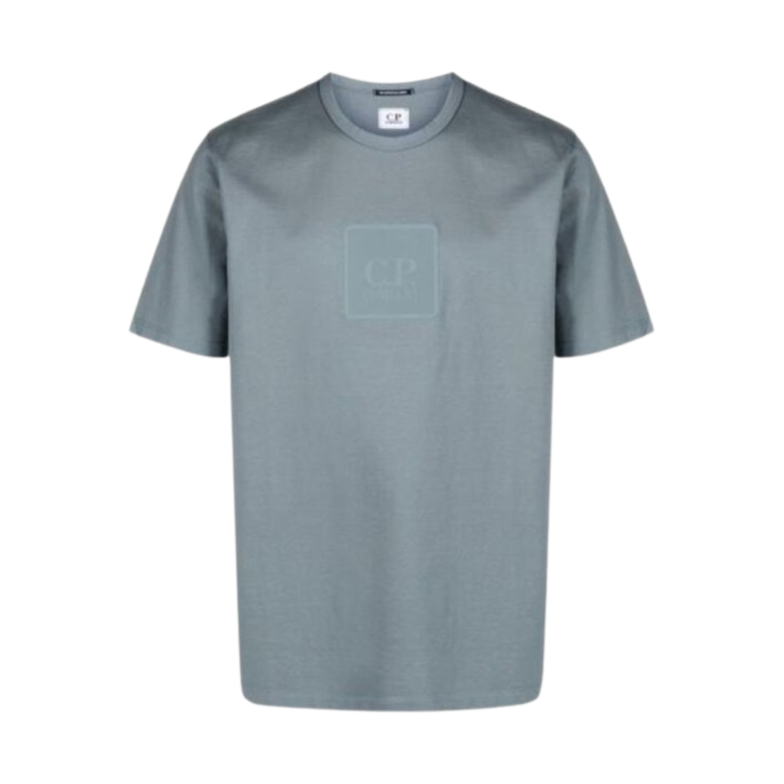 16CLTS197A006370W975 C.P. Company Metropolis Series Mercerized Jersey Logo Badge T-Shirt Grey - 24SS