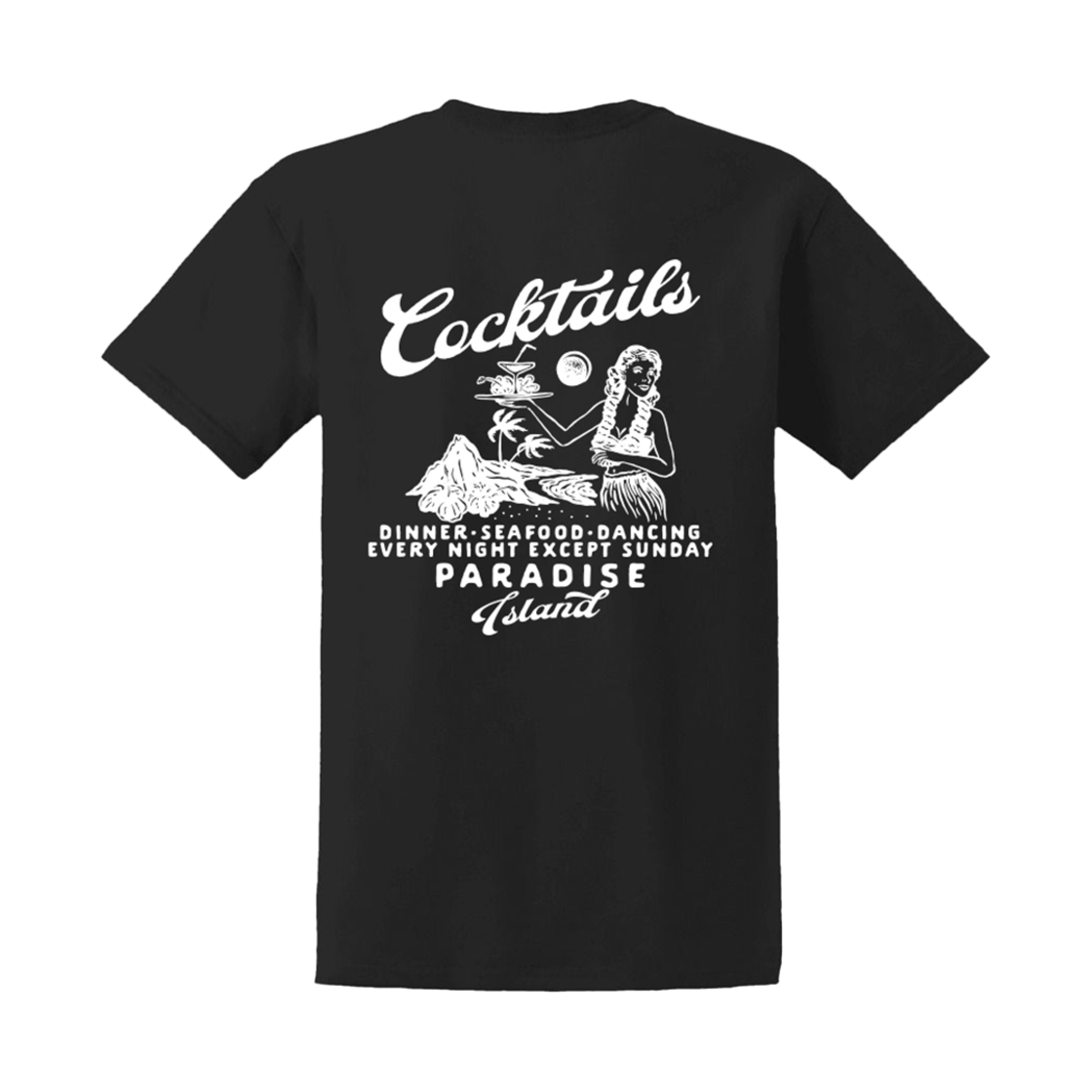 Gildan X 아메리칸 컬렉션 칵테일 티셔츠 블랙(Gildan X American Collection COCKTAIL T-Shirt Black)