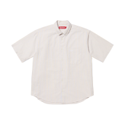 Supreme Loose Fit Oxford S/S Shirt Light Tan Stripe - 25SS