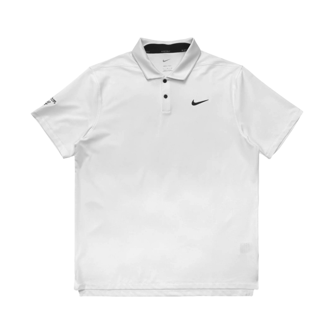 말본 골프 x 나이키 드라이핏 베이퍼 팁 폴로 화이트 블랙(Malbon Golf x Nike Dri-Fit Vapor Tipped Polo White Black) - 1