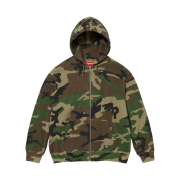 Supreme Hooded Zip Up Thermal Woodland Camo - 24SS