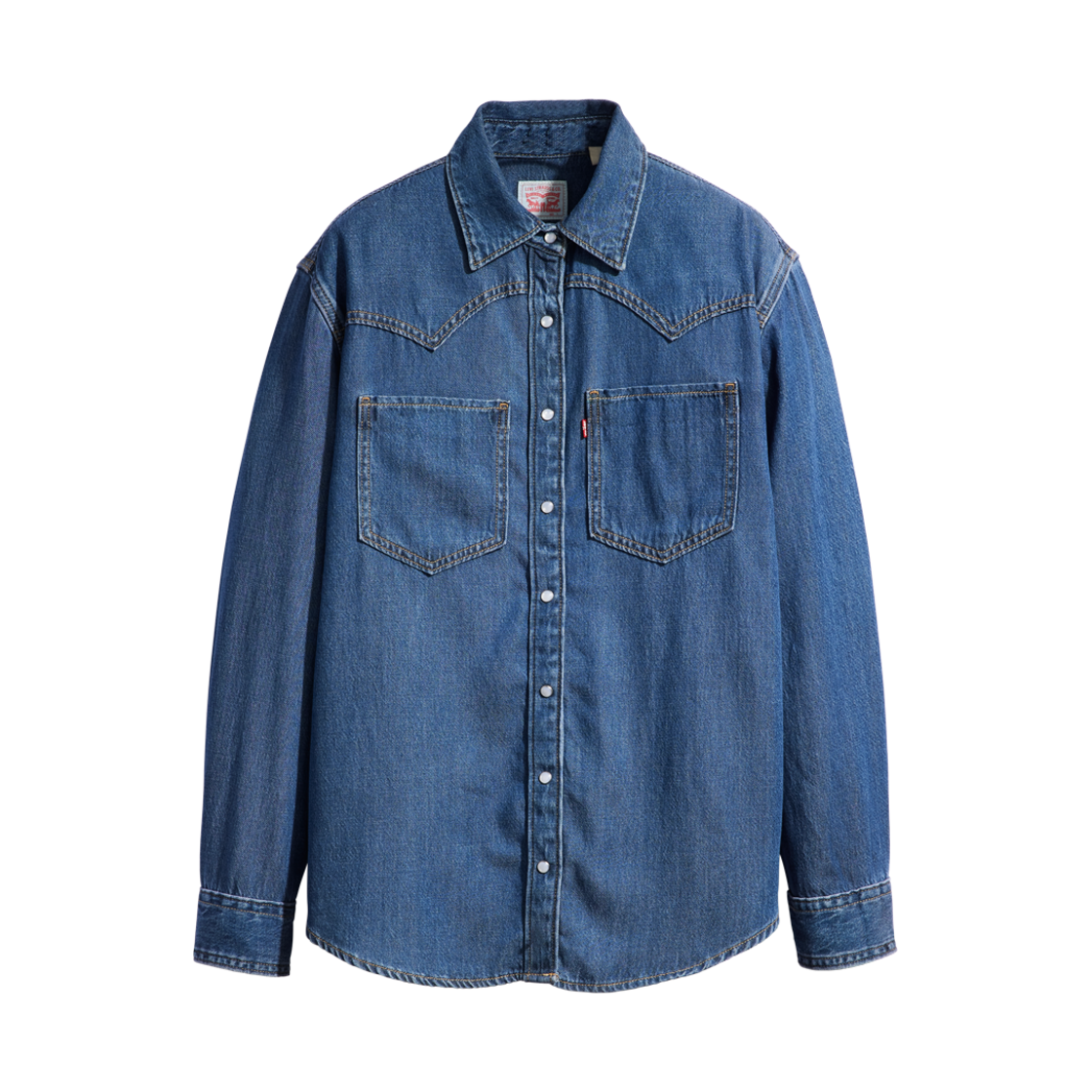 A7244-0007 Levi's Women Teodora Western Shirt Dark Indigo