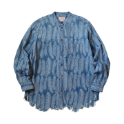 Kapital 5 oz. Magpie Denim Stand Shirt Light Indigo