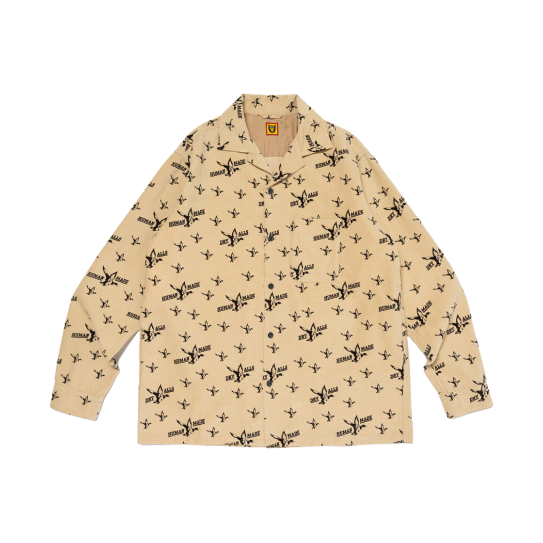 HM27SH014 Human Made Camo Print Shirt Beige