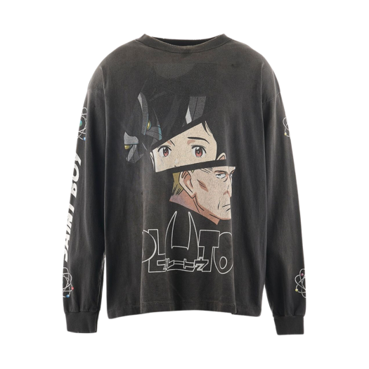 YS1-0000-C30 Saint Mxxxxxx x Pluto L/S T-Shirt Black