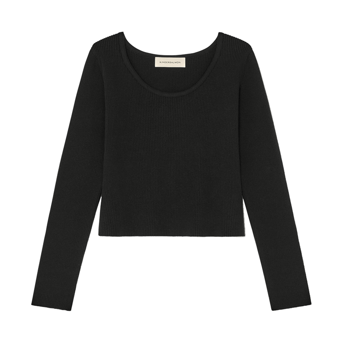 P0000EMG Kindersalmon Women Round Sweater Black