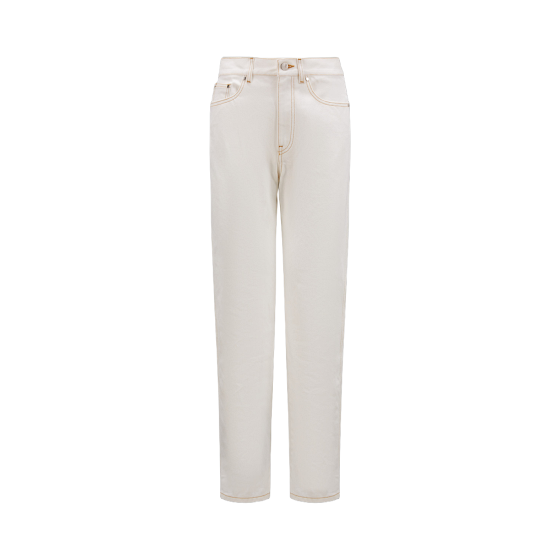 (W) 몽클레르 스트레이트 레그 진 브라이트 화이트 - 23SS((W) Moncler Straight Leg Jeans Bright White - 23SS) - 1