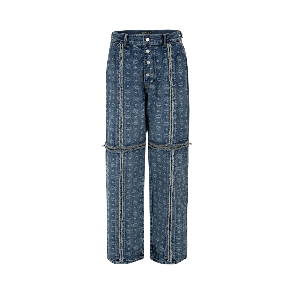 떠그 클럽 x MCM 집 데님 팬츠 블루(Thug Club x MCM Zip Denim Pants Blue)