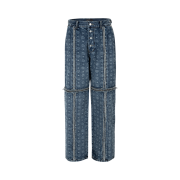 Thug Club x MCM Zip Denim Pants Blue