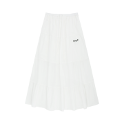 Lazyz Lazy Cancan Shirring Skirt White