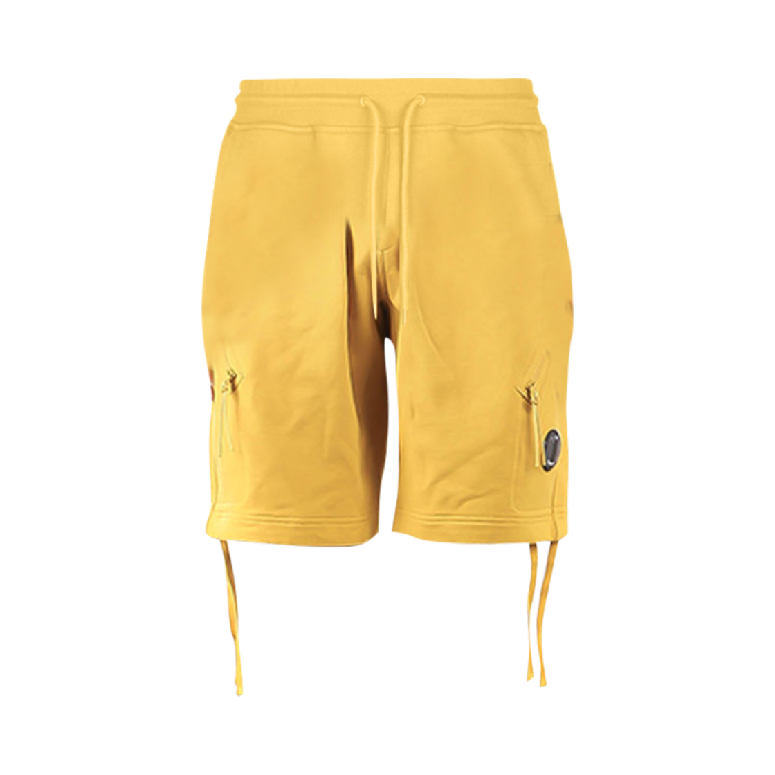 12CMSB154A005086W239 C.P. Company Diagonal Raised Fleece Shorts Nugget Gold Yellow - 22SS