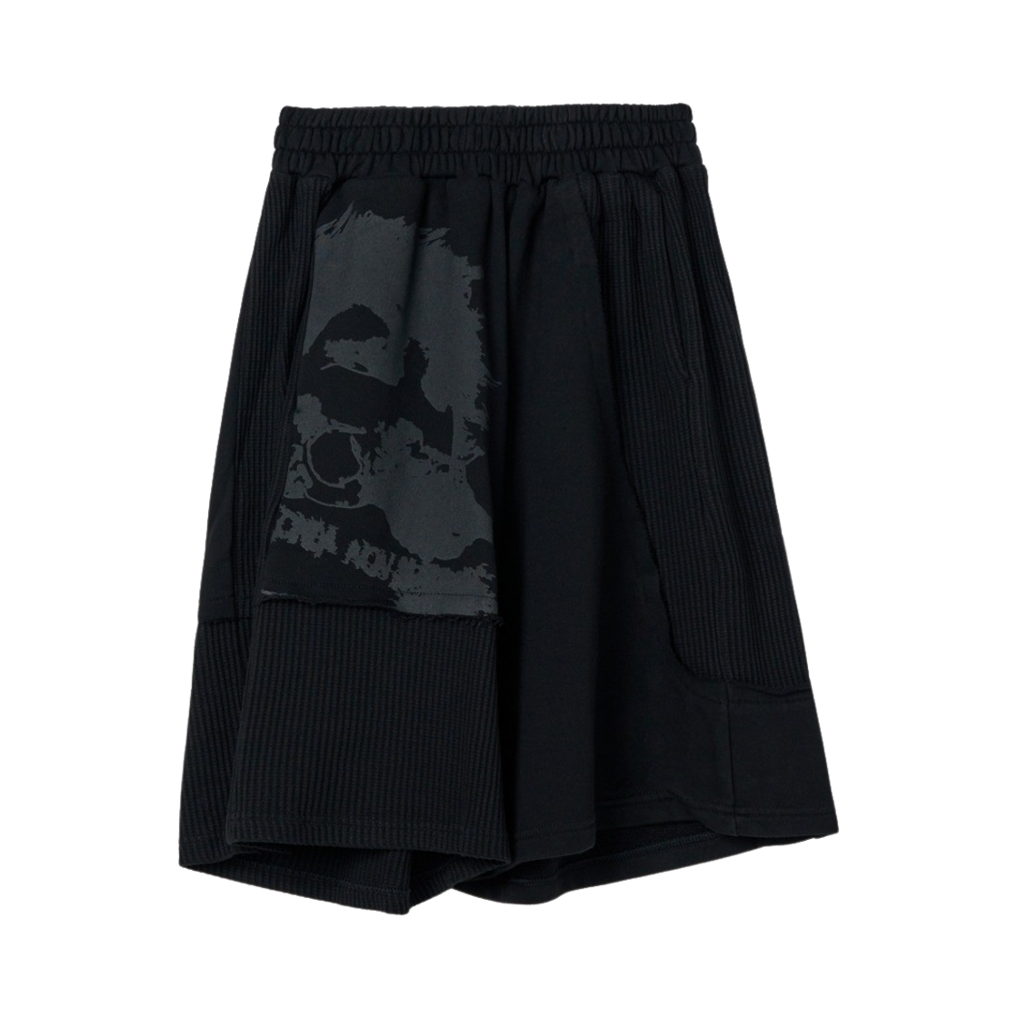 에크라손 숏배색 절개팬츠 블랙(Ecrzn Incision Shorts Black)