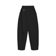 MJD x Koin Seoul Belted Heavy Sweat Baggy Pants Black