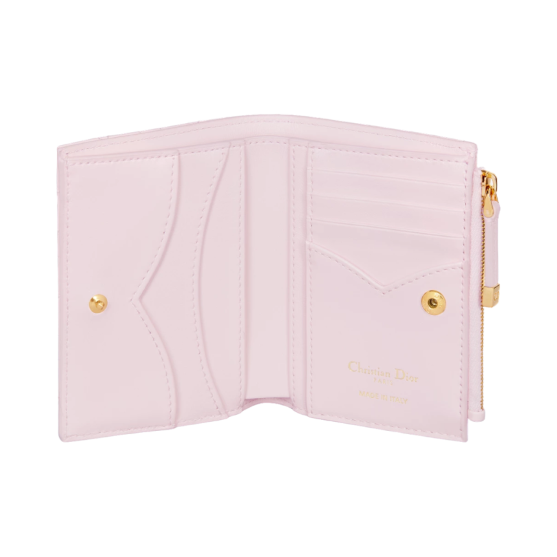 디올 디올아무르 졸리 달리아 월렛 까나쥬 램스킨 하트 모티프 페일 핑크(Dior Dioramour Jolie Dahlia Wallet Cannage Lambskin with Heart Motif Pale Pink) - 2