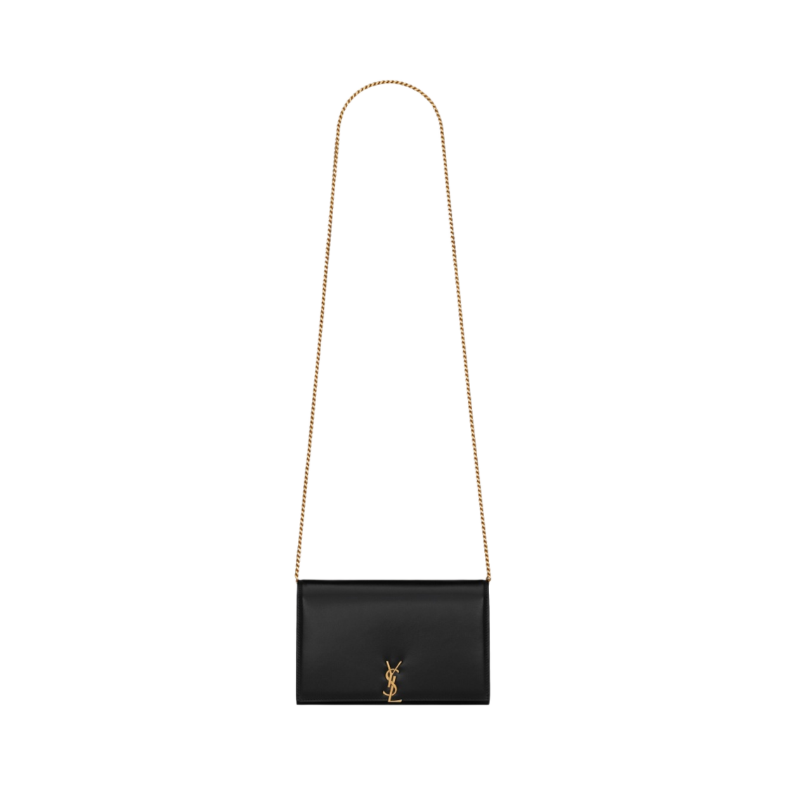 생로랑 글로시 스무스 레더 모노그램 체인 지갑 블랙(Saint Laurent Monogram Chain Wallet in Glossy Smooth Leather Black) - 1