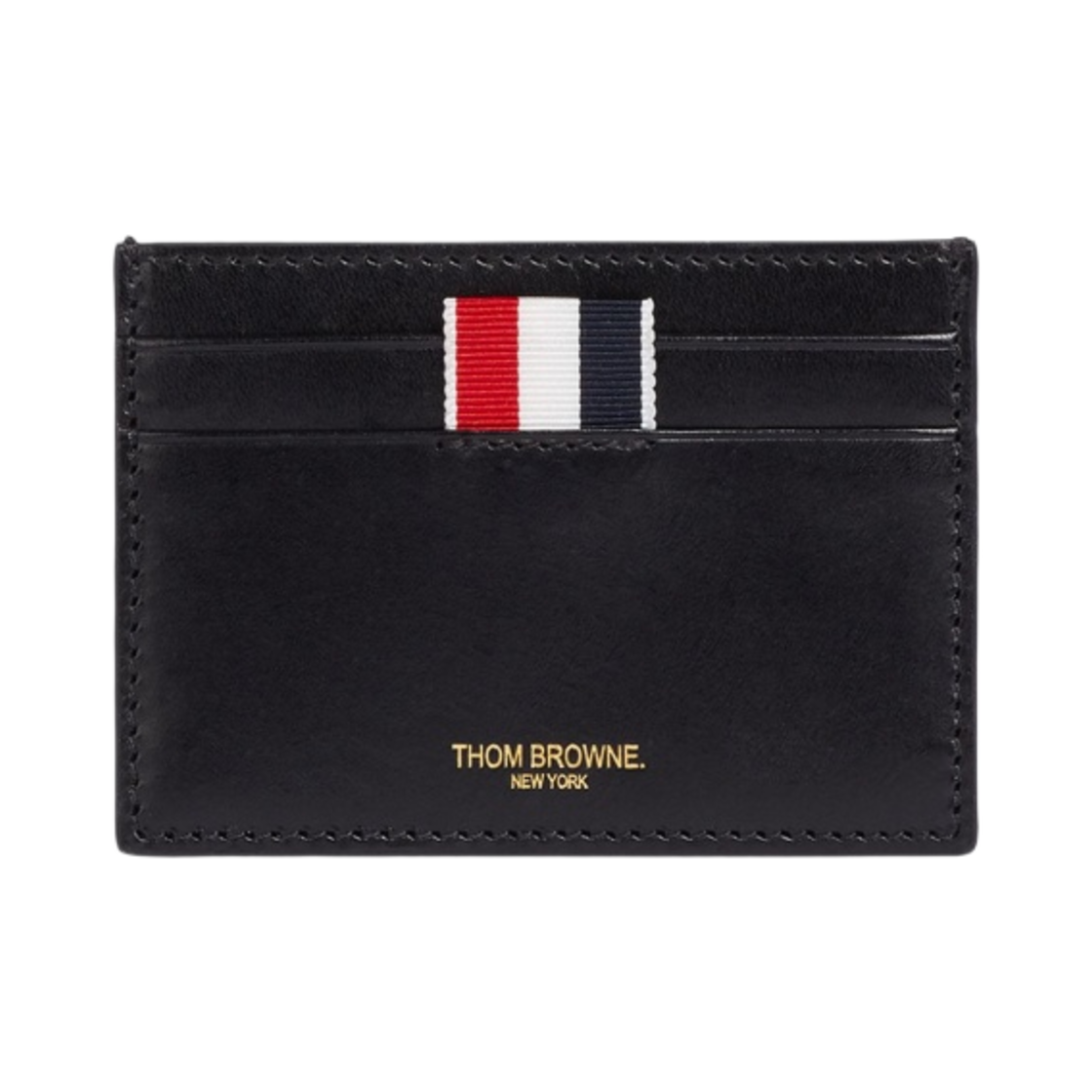 톰브라운 바케타 씨 아이콘 엠보스드 카드 홀더 블랙(Thom Browne Vachetta Sea Icon Embossed Card Holder Black) - 1