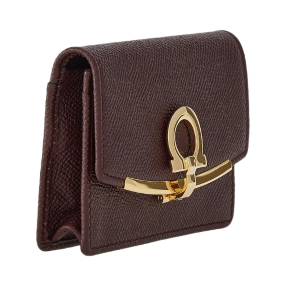 페라가모 간치니 비즈니스 카드 홀더 브라운 가나슈(Ferragamo Gancini Business Card Holder Brown Ganache) - 2