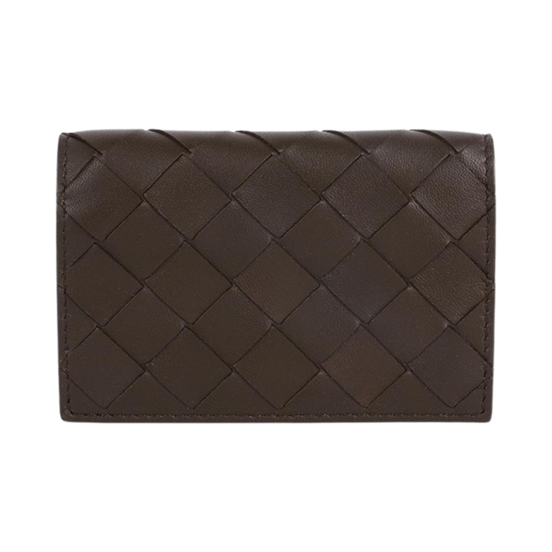 593115V48C32016 Bottega Veneta Intrecciato Card Case Brown