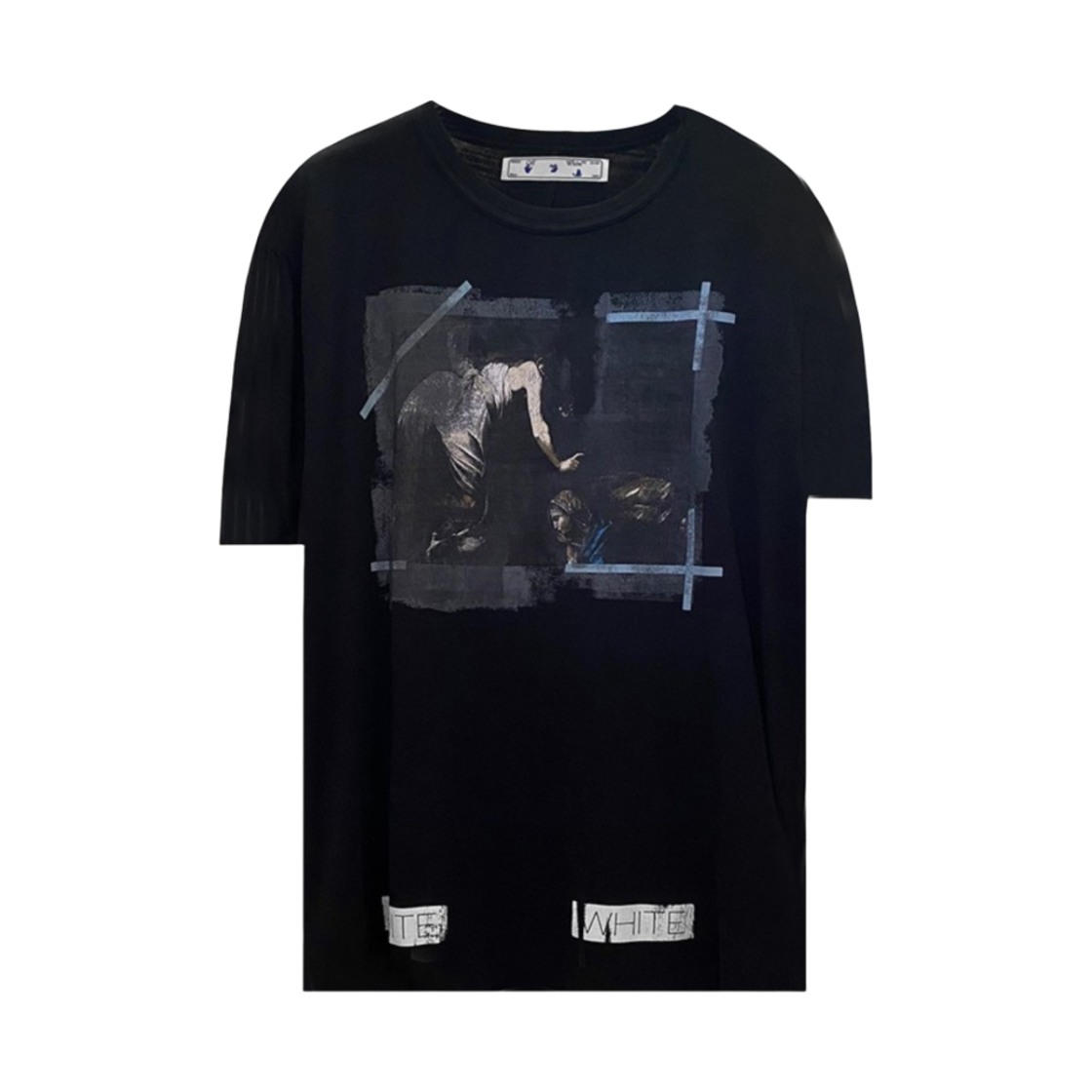 오프화이트 카라바지오 티셔츠 블랙(Off-White Caravaggio T-shirt Black) - 1