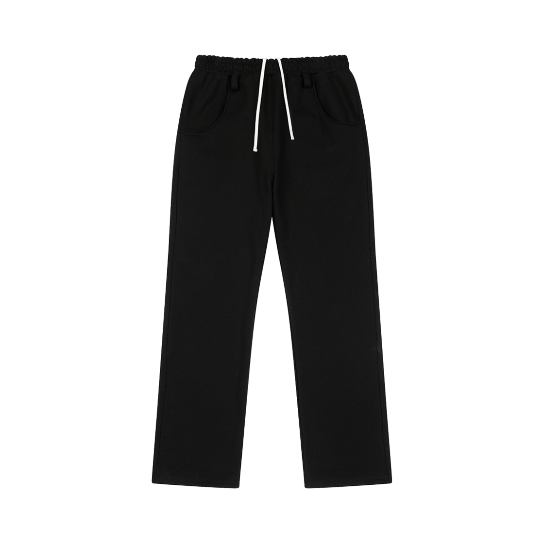 포즈넘버에잇 플레어 로우컷 스웻팬츠 블랙