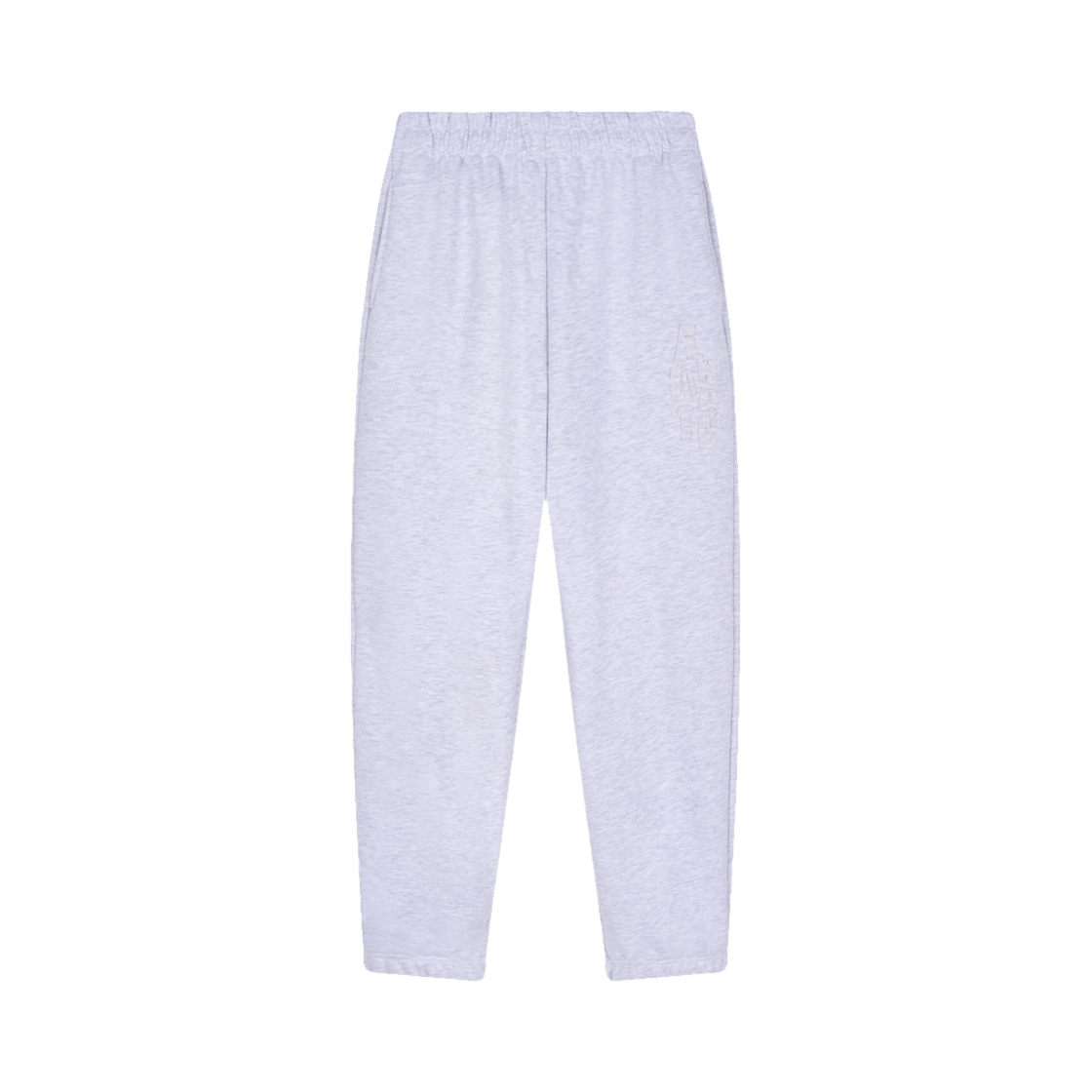 플랫웨이브 인 서울 소우루 패치워크 스웨트팬츠 라이트 그레이 멜란지(Flatwave in Seoul Soulu Patchwork Sweatpants Light Grey Melange)