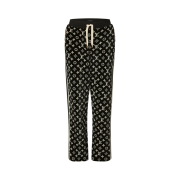 (W) Louis Vuitton Monogram Toweling Jogging Pants Black