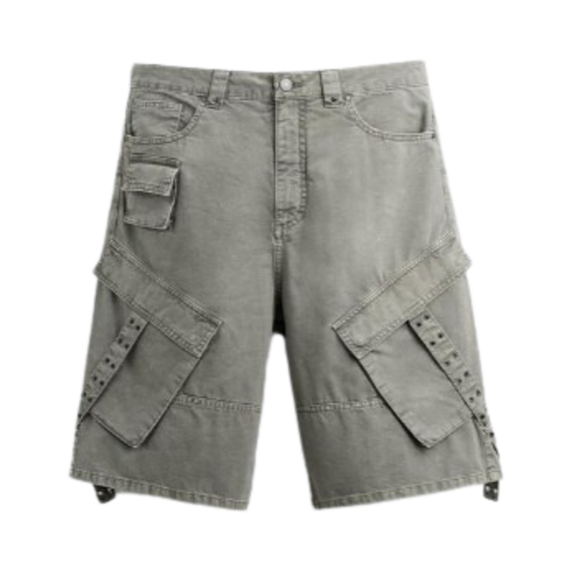 자라 벨트 카고 버뮤다 쇼츠 스톤(Zara Belt Cargo Bermuda Shorts Stone)