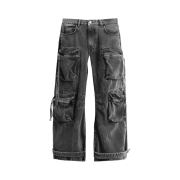 Zara Utility Pocket Jeans Black