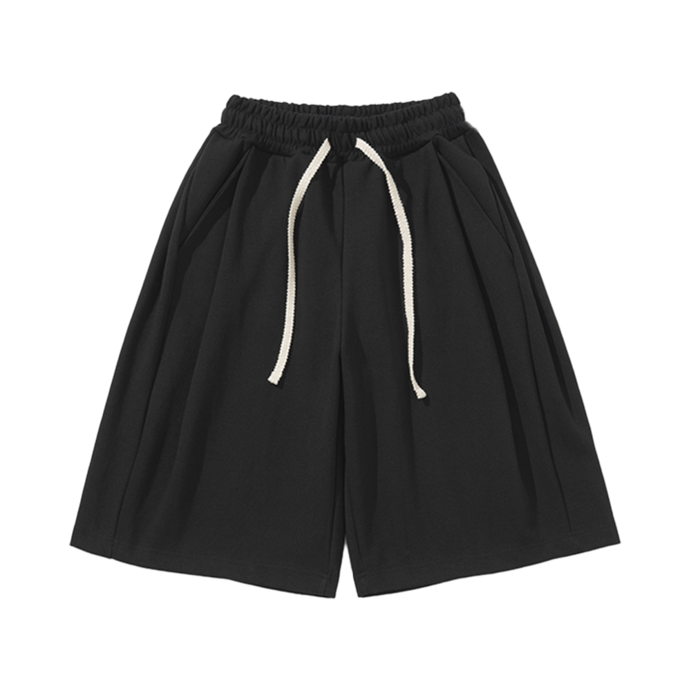 니티드 버뮤다 트레이닝 하프 팬츠 블랙(Knitted Bermuda Traning Half Pants Black)