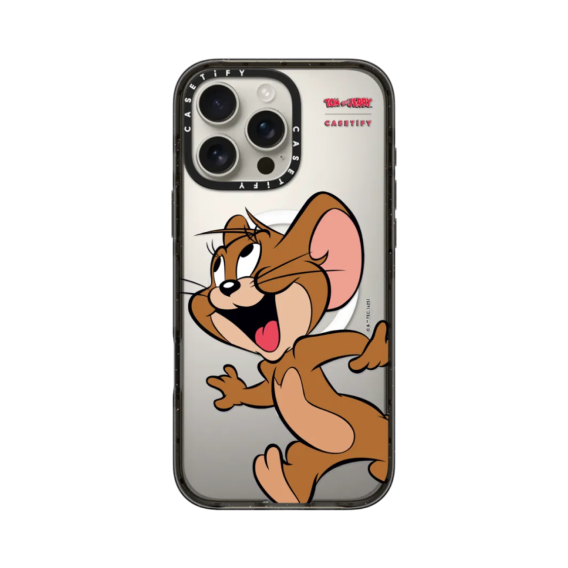 케이스티파이 x 톰과 제리 아이폰 제리 캐릭터 맥세이프 임팩트 케이스 블랙(Casetify x Tom & Jerry iPhone Jerry Character Magsafe Impact Case Black) - 3