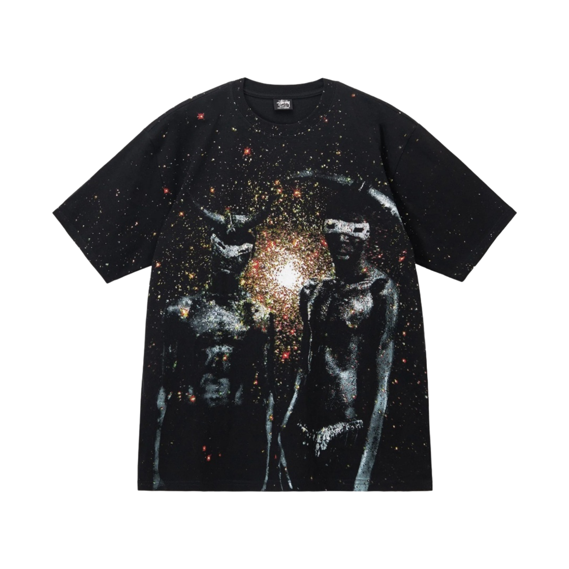 스투시 블랙 스타 티셔츠 블랙