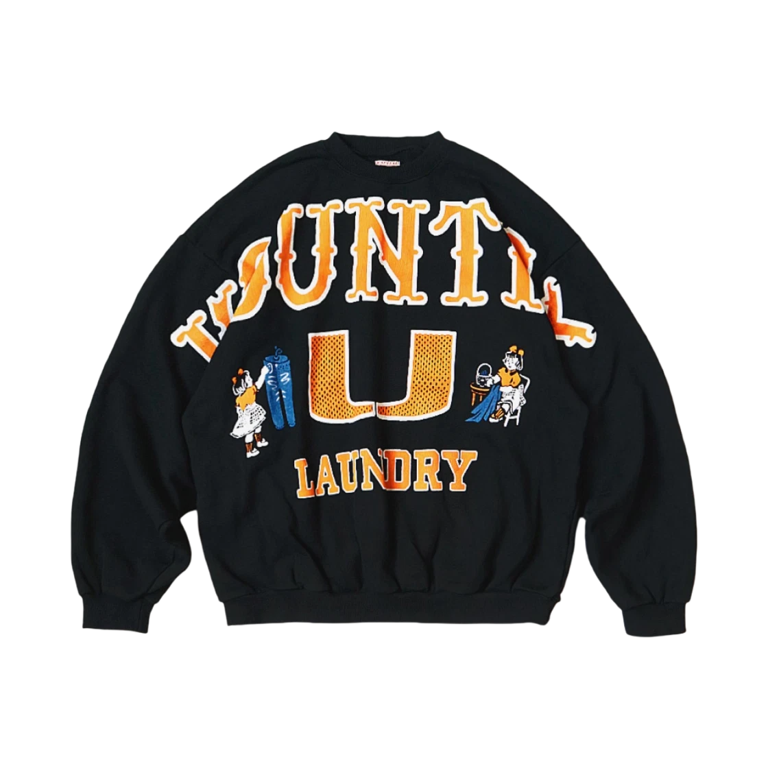 Kapital Kapital 30 Fleece Big Sweatshirt Black · ONE SIZE