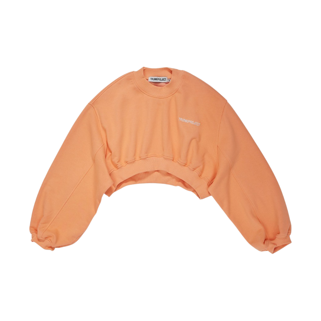 트렁크프로젝트 로고 크롭 스웻셔츠 오렌지