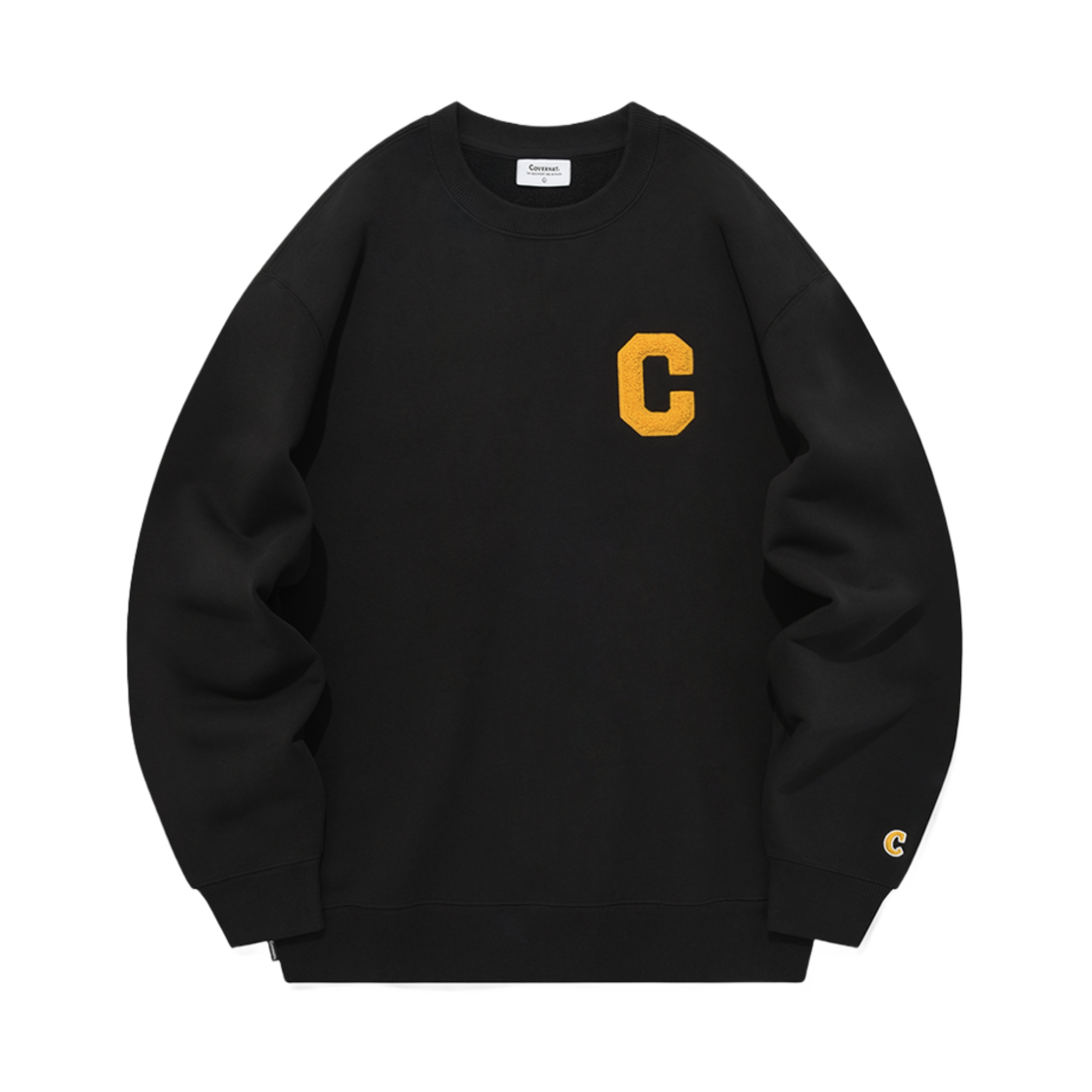 ★COVERNAT★C Logo Brushed Sweatshirt★起毛 커버낫 C 로고 기모 맨투맨 블랙 | COVERNAT | KREAM