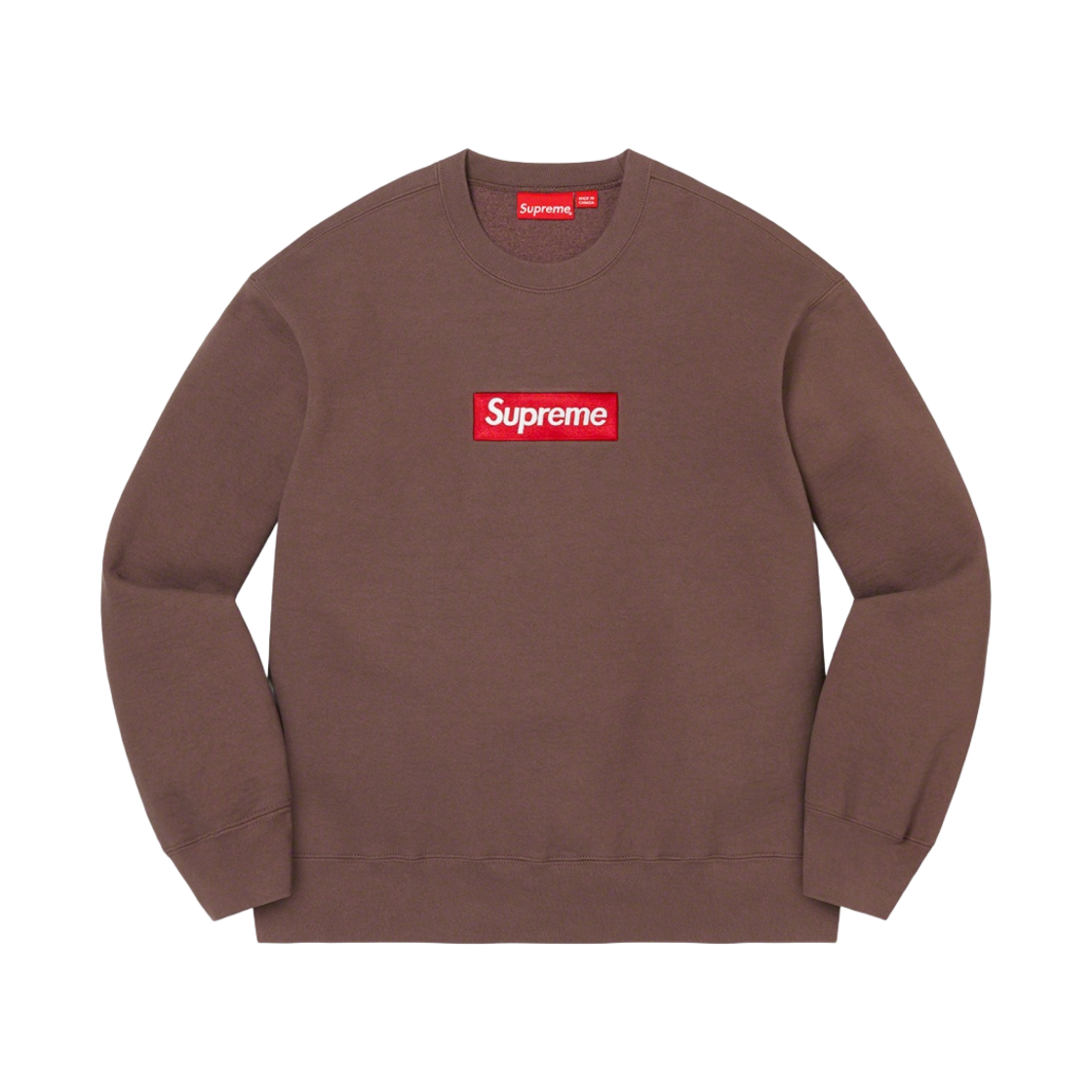 슈프림 박스로고 크루넥 브라운 - 22FW