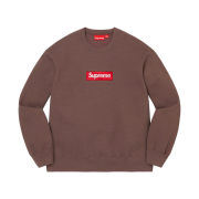 Supreme Box Logo Crewneck Brown - 22FW