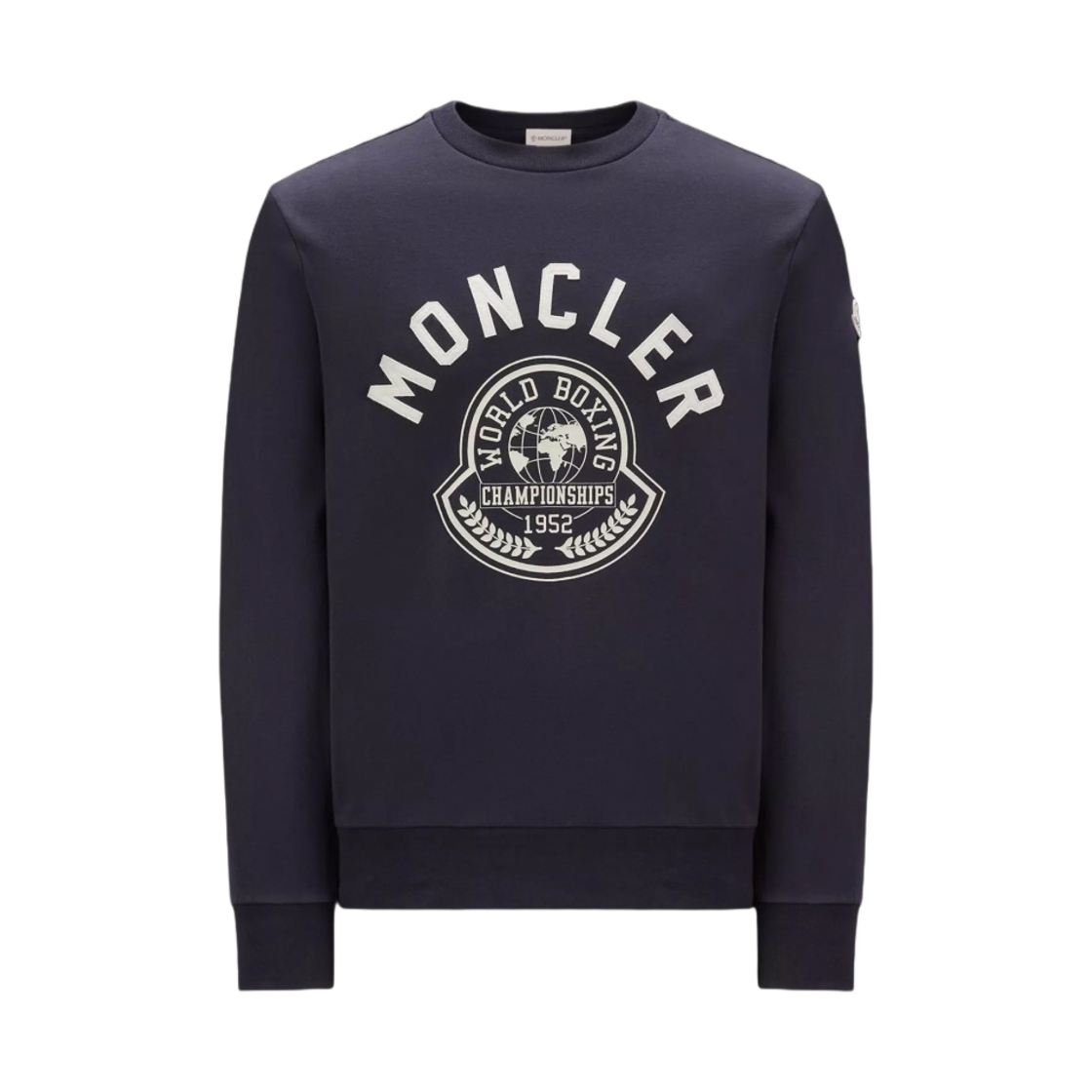 I2-091-8G00009-89A2L-778 Moncler Printed Motif Sweatshirt Navy Blue - 23FW