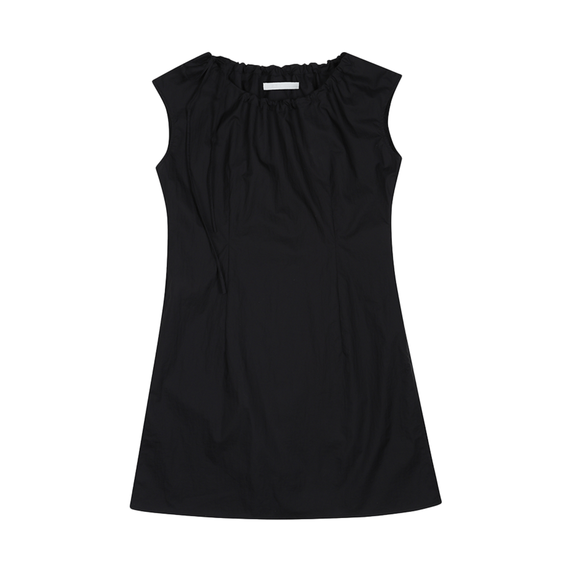 S25SS1002BK SEEN Shirring Neck Nylon Sleeveless Black