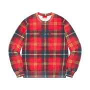 Supreme Plaid Crewneck Red - 21SS