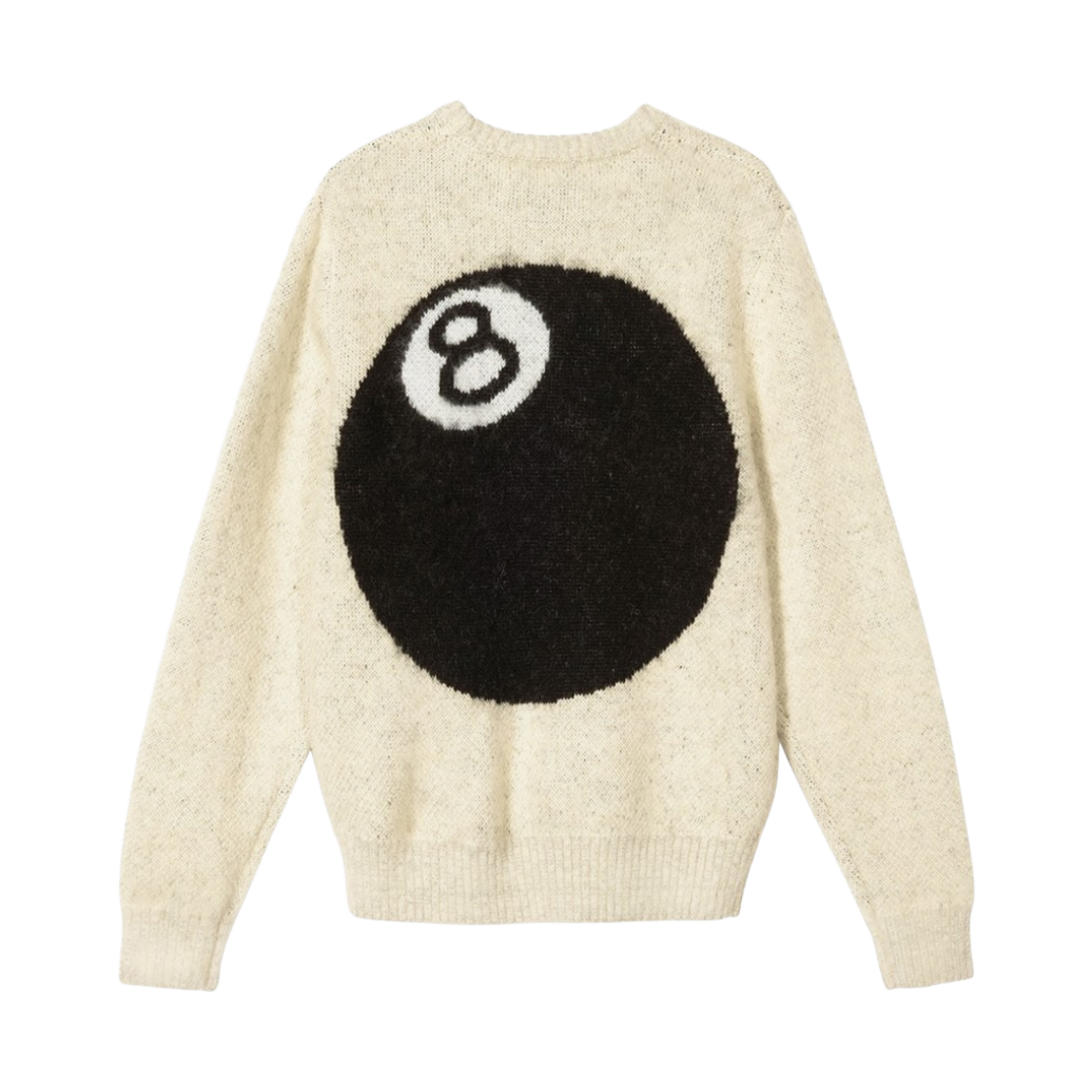 스투시 8볼 헤비 브러쉬드 모헤어 스웨터 크림