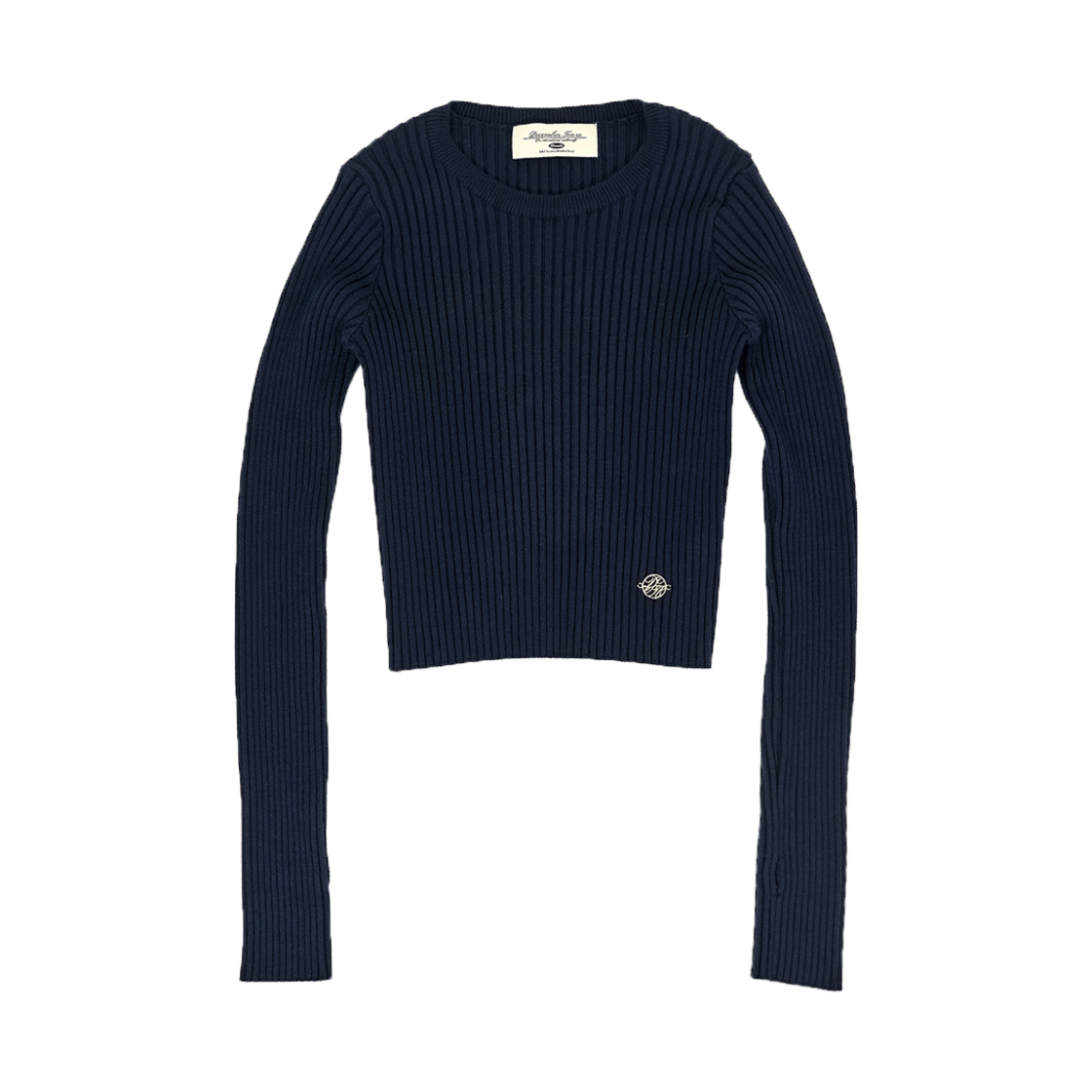 디셈버텐 소프트 크롭 니트 네이비(December Ten Soft Crop Knit Navy)