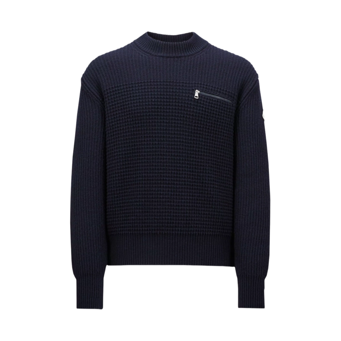 J2-091-9C00007-M4281-745 Moncler Wool & Cashmere Sweater Dark Blue - 24FW