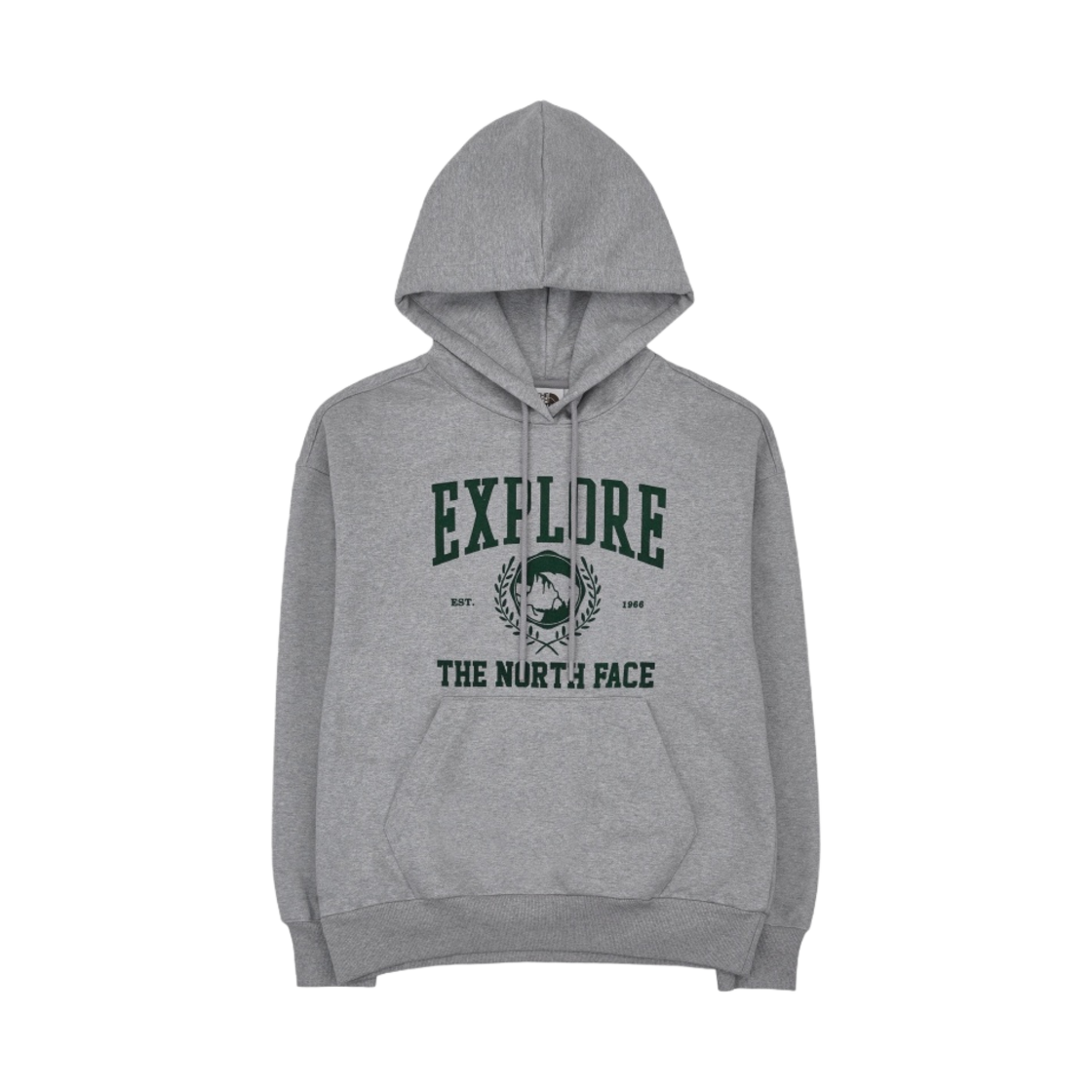 NM5PP51J The North Face White Label Explore Hoodie Pullover Melange Grey