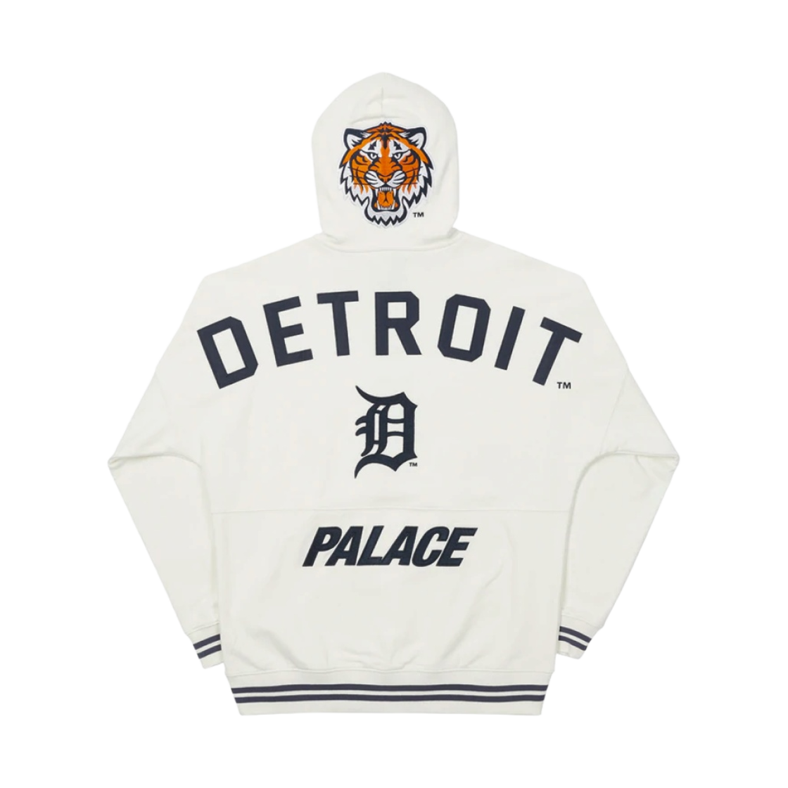 팔라스 x 디트로이트 타이거즈 뉴에라 드롭 숄더 후드 화이트 - 22SS(Palace x Detroit Tigers New Era Drop Shoulder Hood White - 22SS)