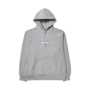 Supreme Box Logo Hooded Sweatshirt Heather Grey - 24FW