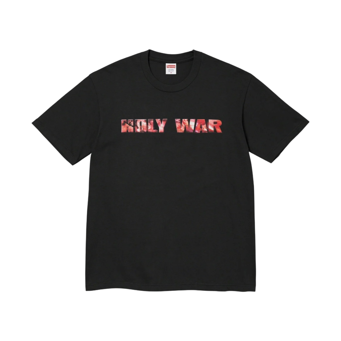 슈프림 홀리 워 티셔츠 블랙 - 23FW