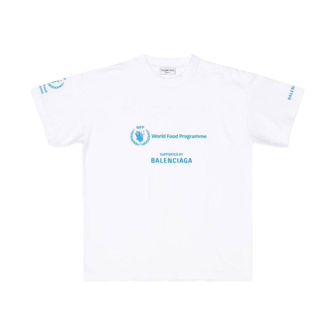 612965TMVL29086 (W) Balenciaga WFP T-Shirt Medium Fit White